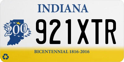 IN license plate 921XTR