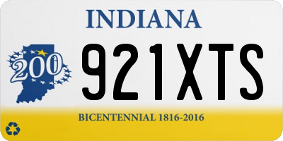 IN license plate 921XTS