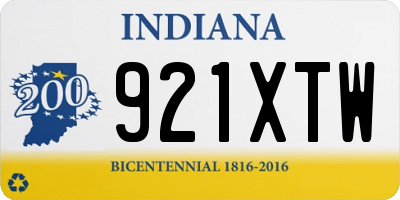 IN license plate 921XTW