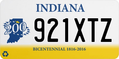 IN license plate 921XTZ