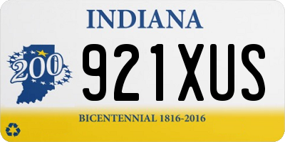 IN license plate 921XUS