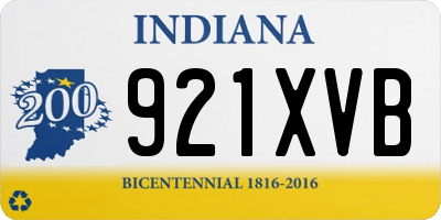 IN license plate 921XVB