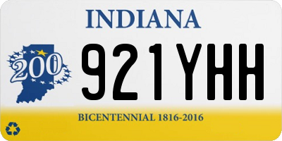IN license plate 921YHH