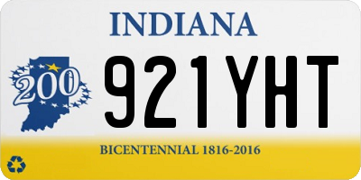 IN license plate 921YHT