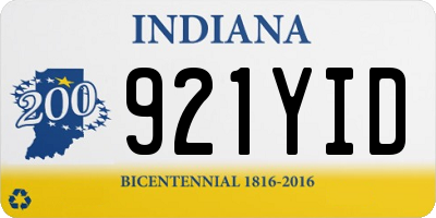 IN license plate 921YID