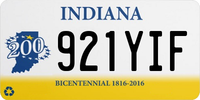 IN license plate 921YIF