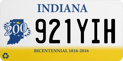 IN license plate 921YIH