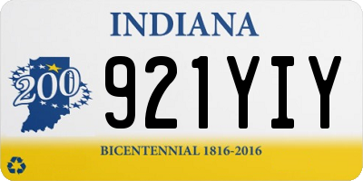 IN license plate 921YIY