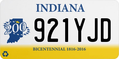 IN license plate 921YJD
