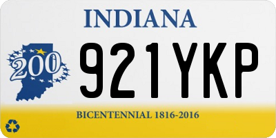 IN license plate 921YKP