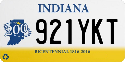 IN license plate 921YKT