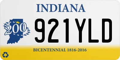 IN license plate 921YLD