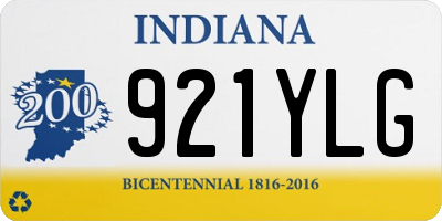 IN license plate 921YLG