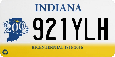 IN license plate 921YLH