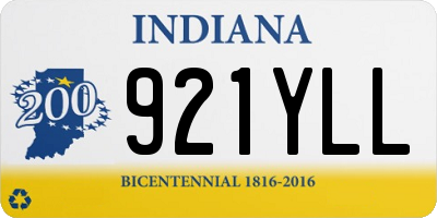 IN license plate 921YLL