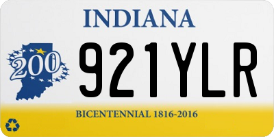 IN license plate 921YLR