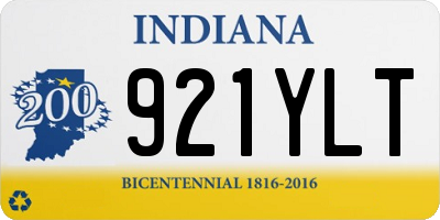 IN license plate 921YLT