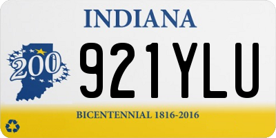 IN license plate 921YLU