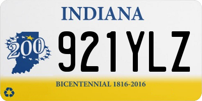 IN license plate 921YLZ