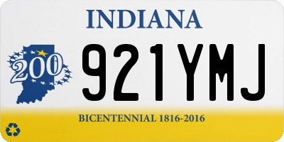 IN license plate 921YMJ