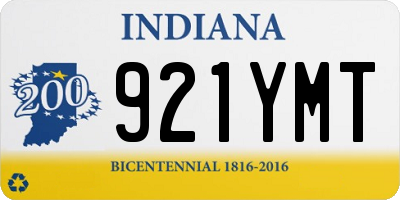 IN license plate 921YMT