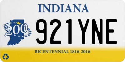 IN license plate 921YNE
