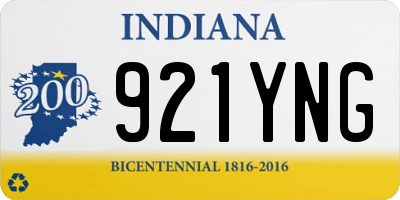 IN license plate 921YNG