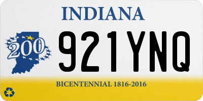 IN license plate 921YNQ