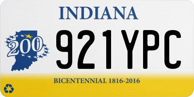 IN license plate 921YPC
