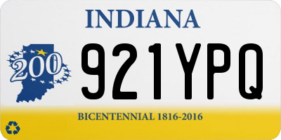 IN license plate 921YPQ