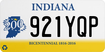 IN license plate 921YQP