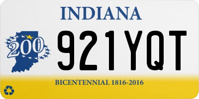 IN license plate 921YQT