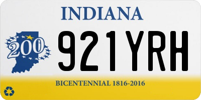 IN license plate 921YRH