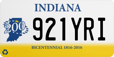 IN license plate 921YRI
