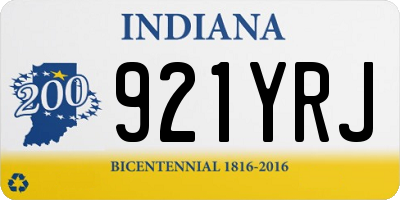 IN license plate 921YRJ
