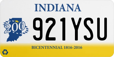 IN license plate 921YSU