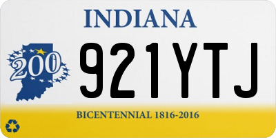 IN license plate 921YTJ