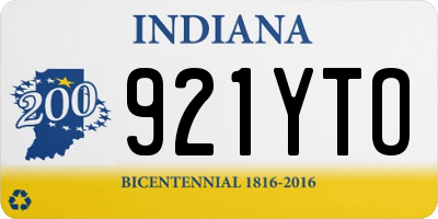 IN license plate 921YTO