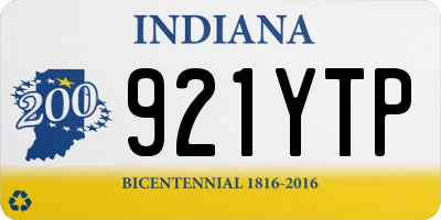 IN license plate 921YTP