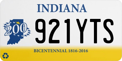 IN license plate 921YTS