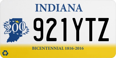 IN license plate 921YTZ