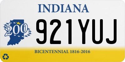IN license plate 921YUJ
