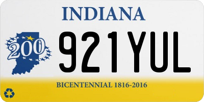 IN license plate 921YUL