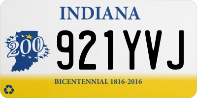 IN license plate 921YVJ
