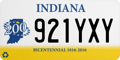IN license plate 921YXY