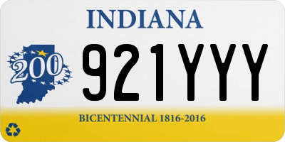 IN license plate 921YYY