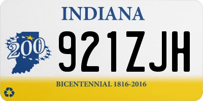IN license plate 921ZJH