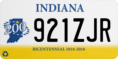 IN license plate 921ZJR