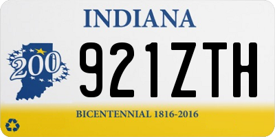 IN license plate 921ZTH