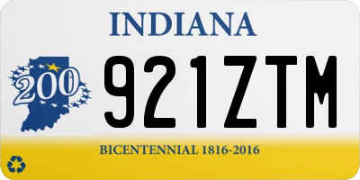 IN license plate 921ZTM